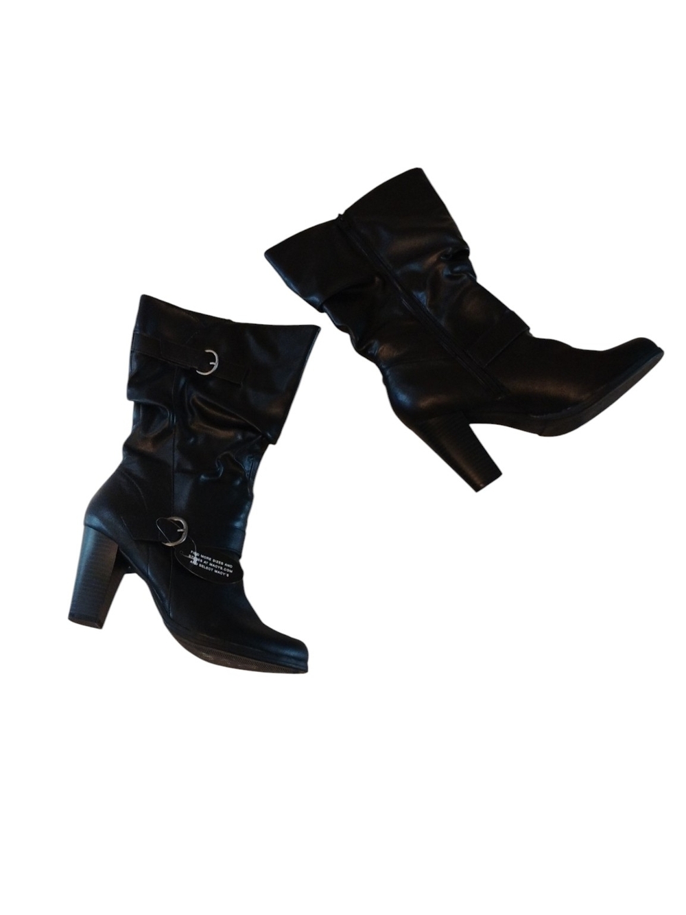 Style & Co. Black Mid-Calf Heeled Women's Boots SZ 10 M NWT